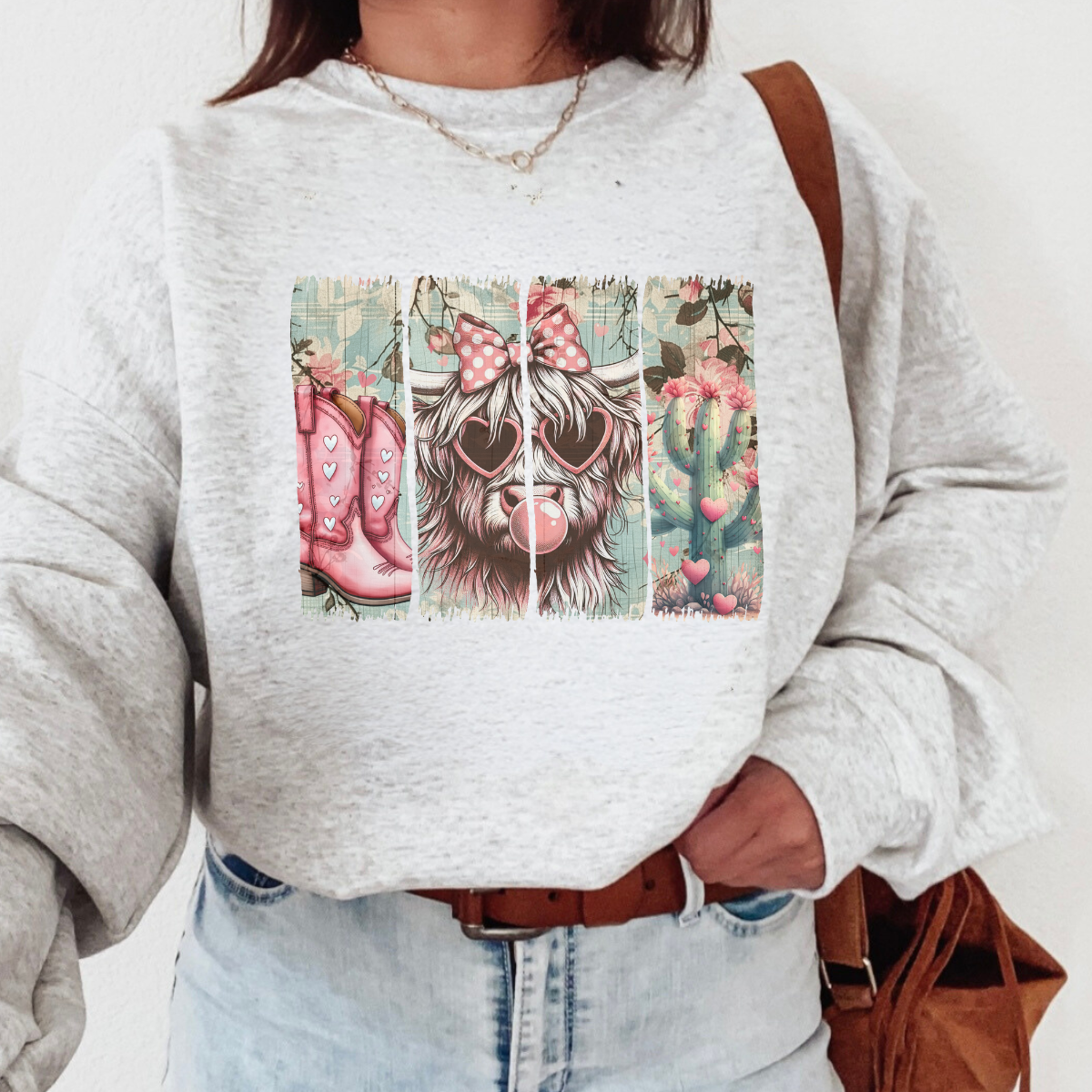 Highland cow crewneck