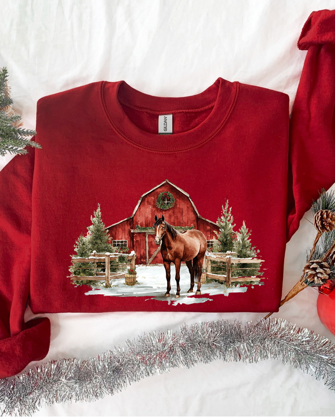 Western Country Christmas Crewneck