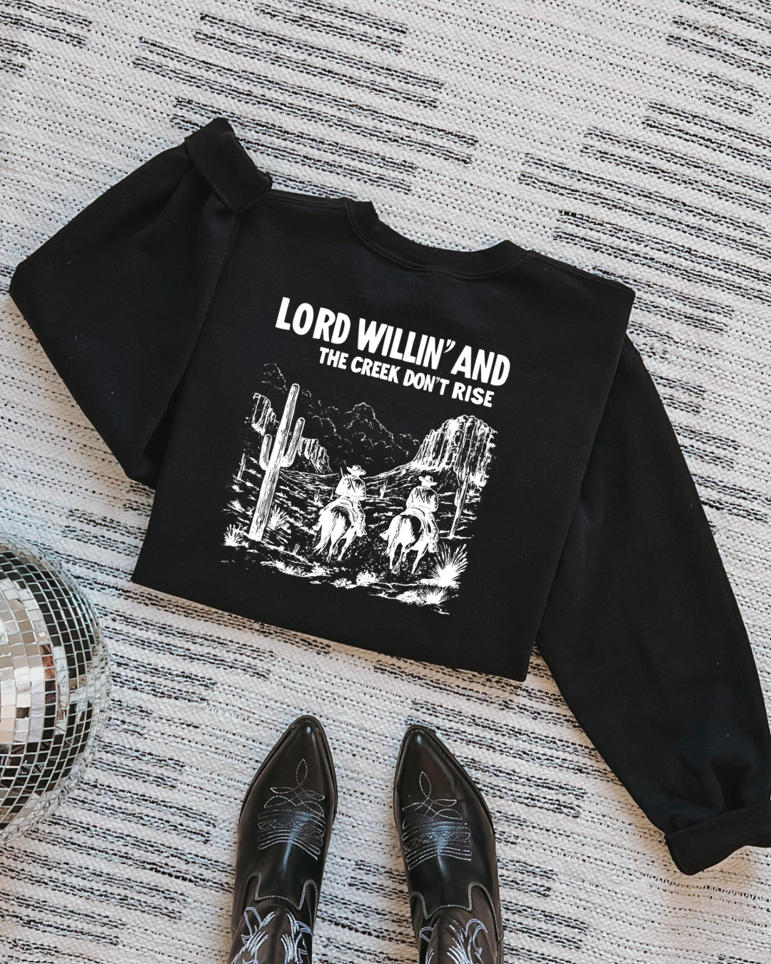 Lord willing crewneck