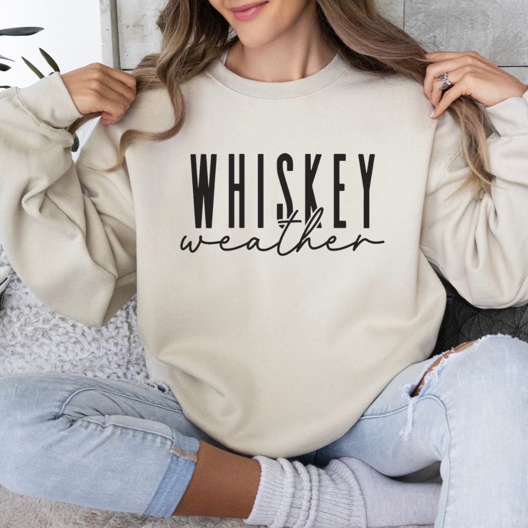 Whiskey weather crewneck