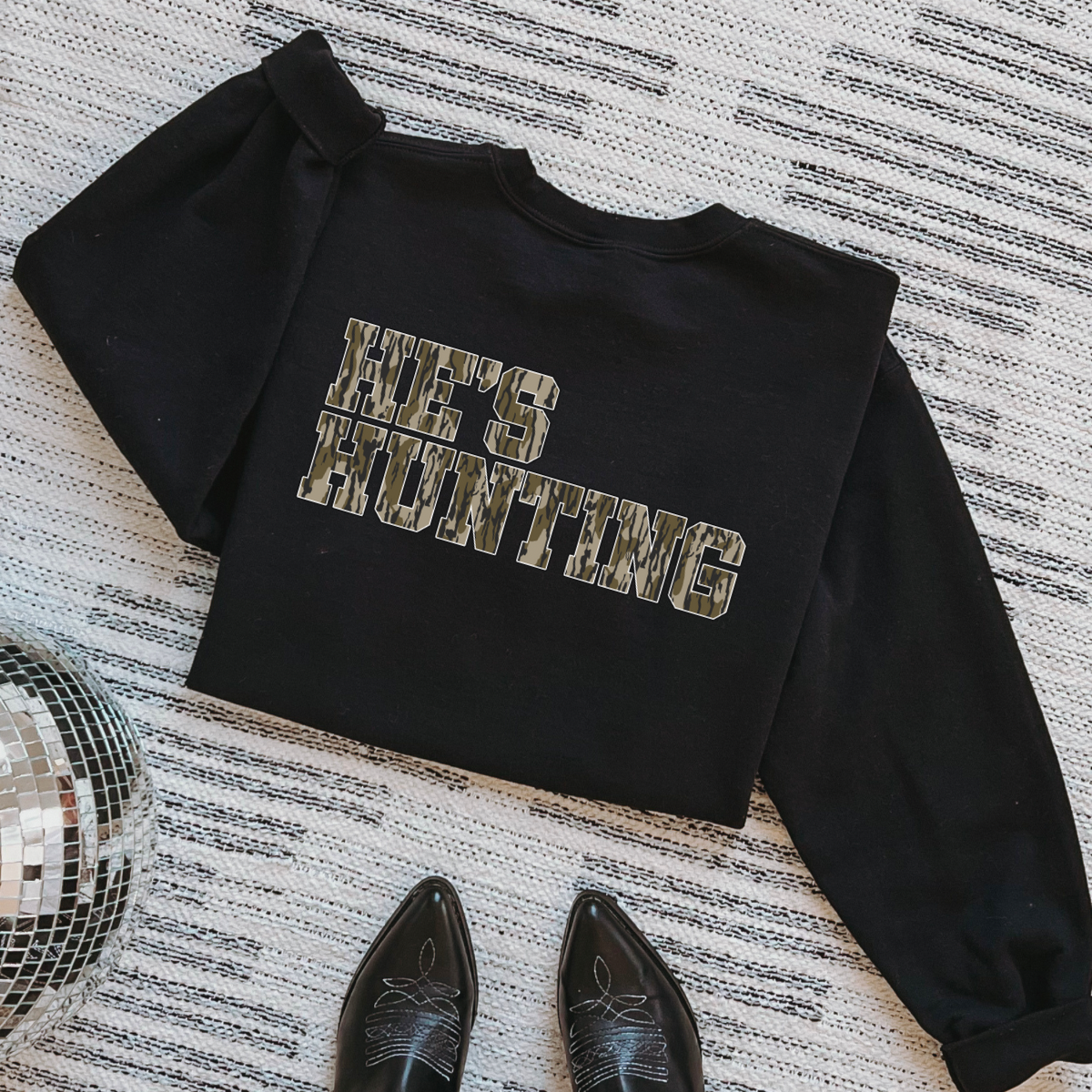 He’s Hunting Crewneck