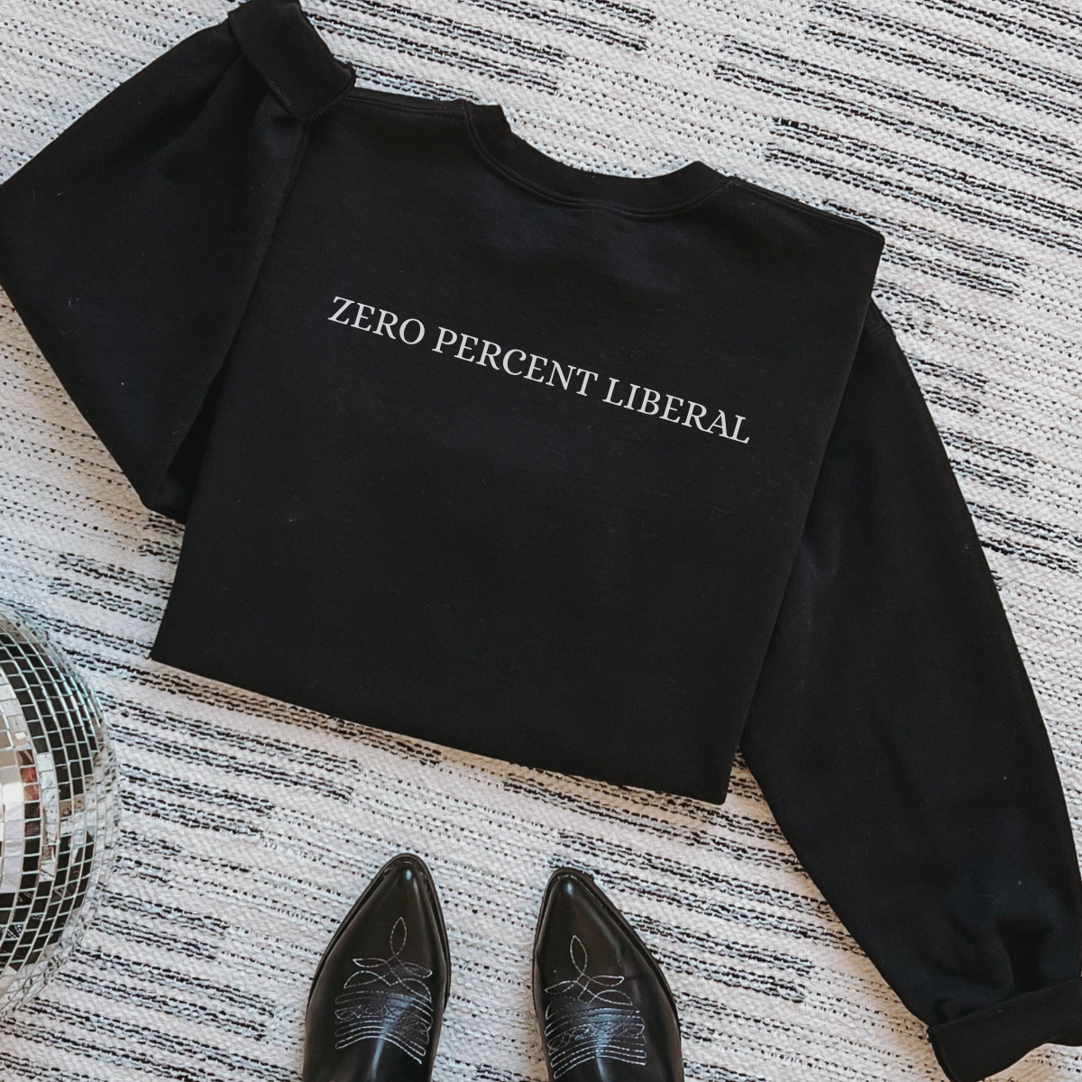 UNISEX zero percent liberal Crewneck