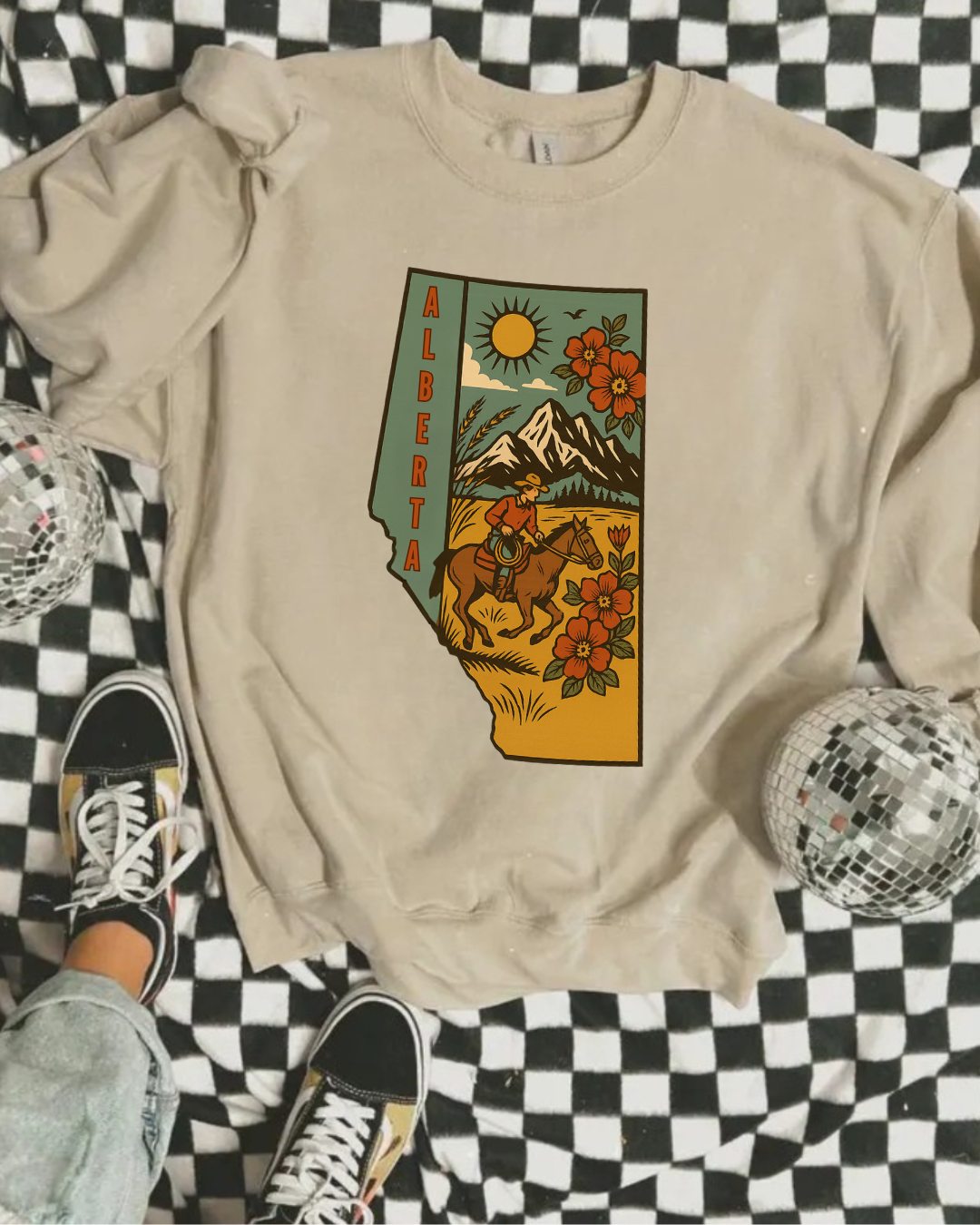 Fall Themed Alberta Crewneck