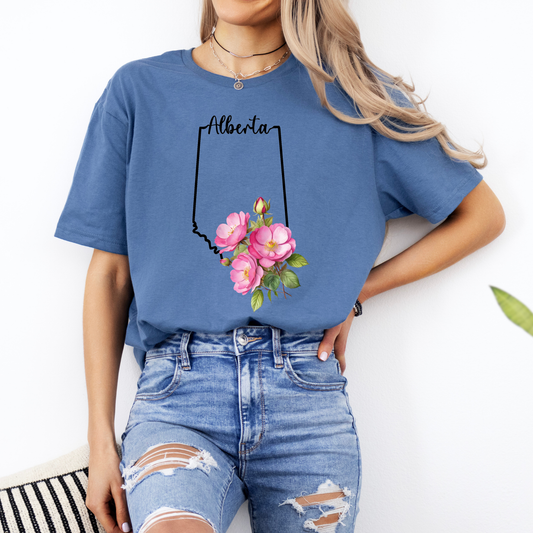 Alberta Wild rose t shirt