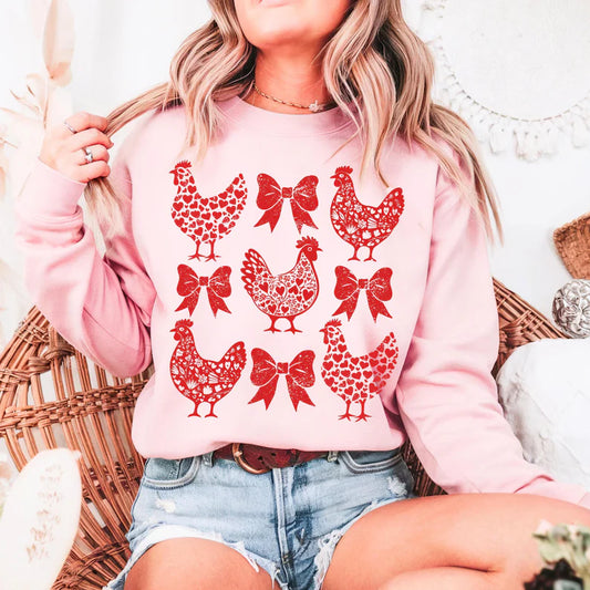 Chicken lover crew neck