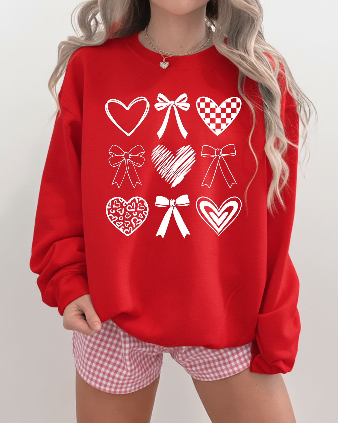 Bows and Hearts Crewneck