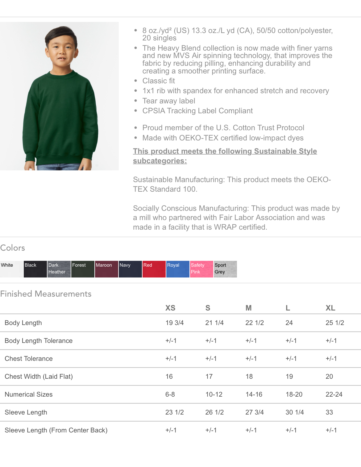 RRAA junior crew neck