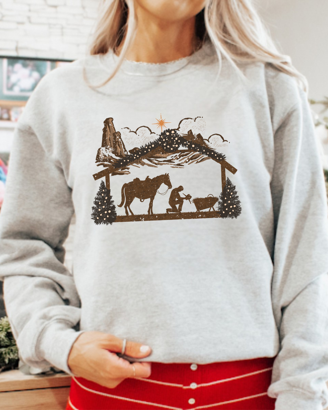 Nativity Westerm Crewneck