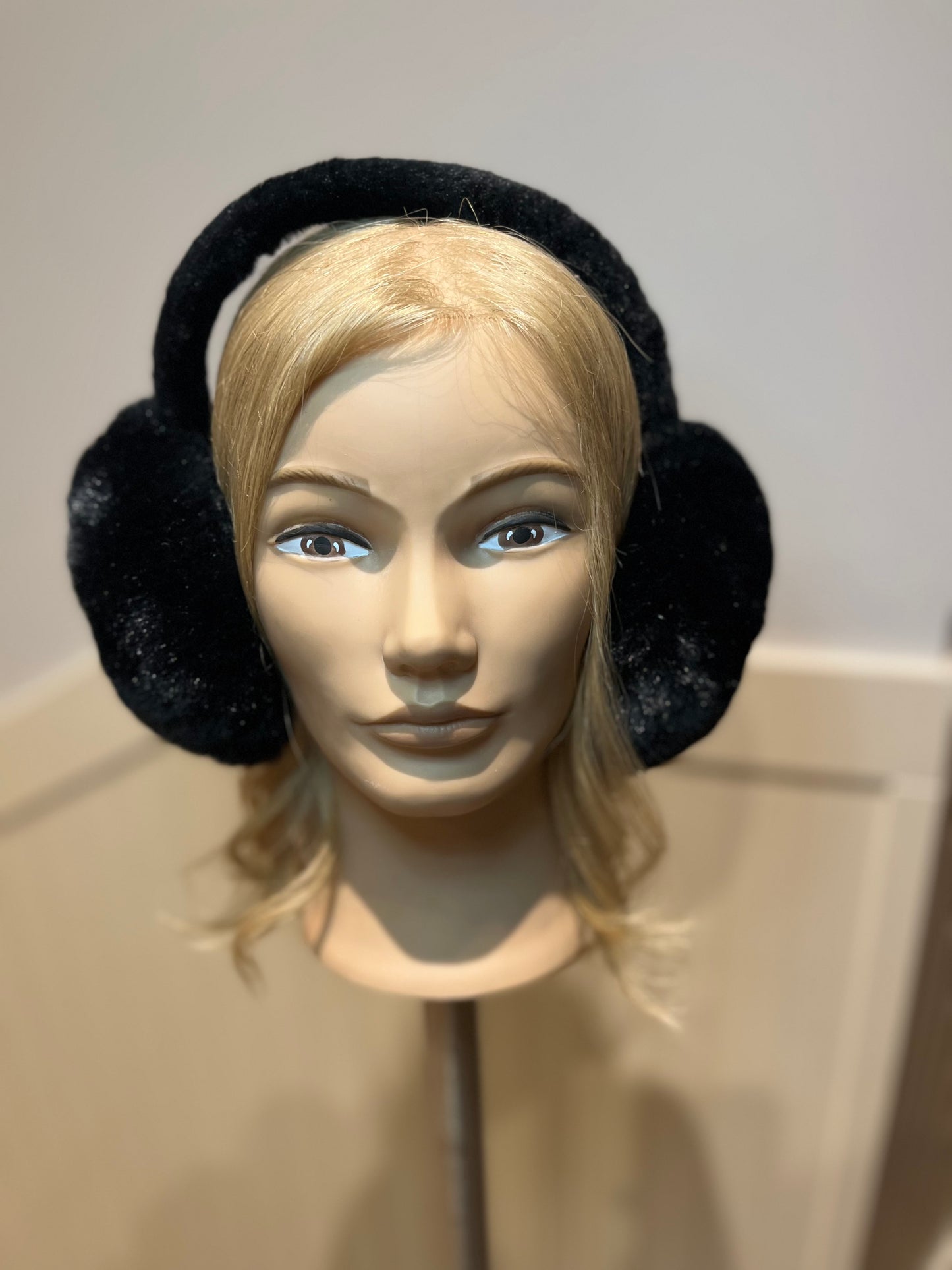 Faux Fur Black Ear Muffs