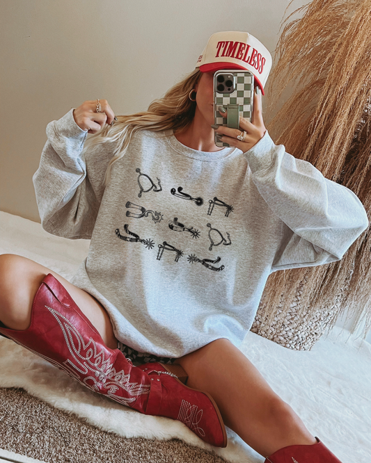 Vintage Spur Design Crewneck