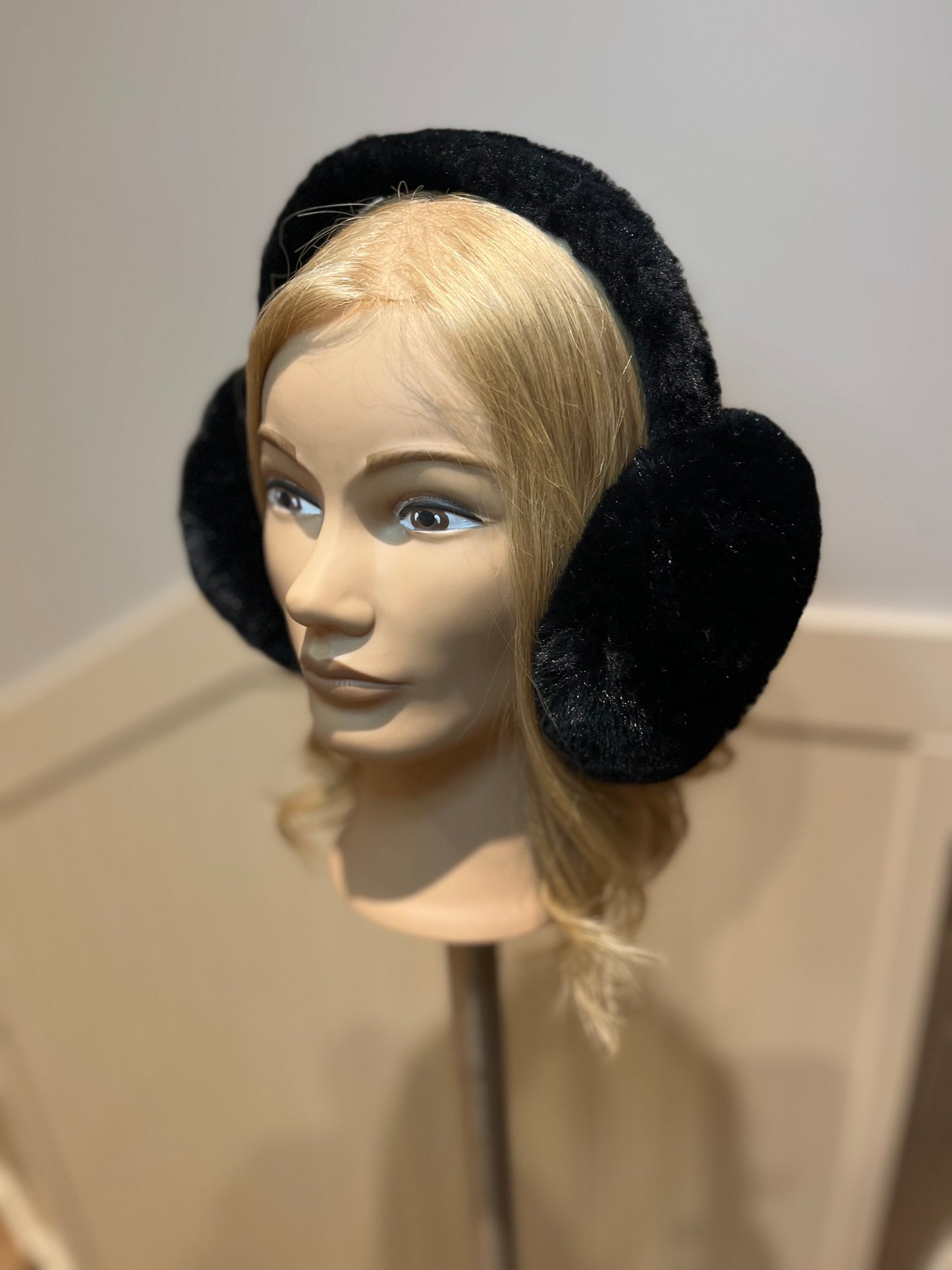 Faux Fur Black Ear Muffs