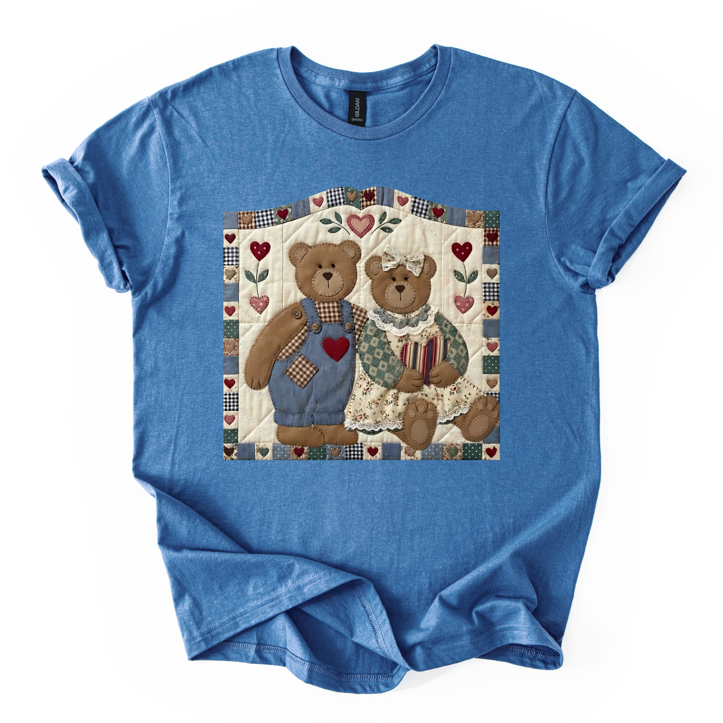 Quilted bear t shirt