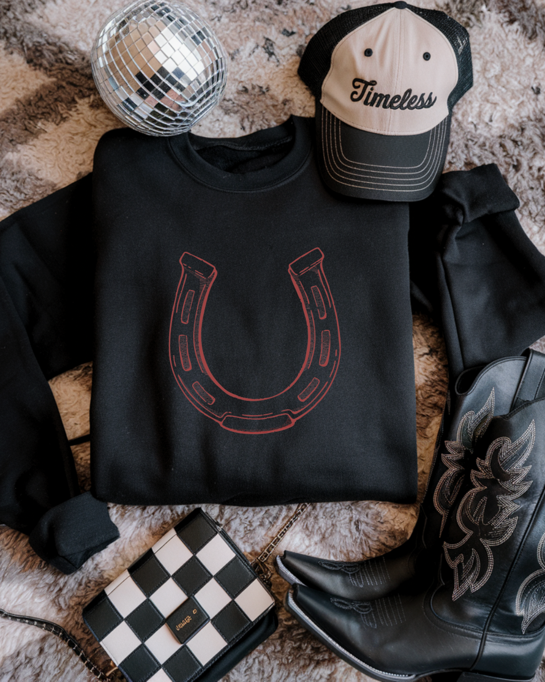 Lucky Horseshoe Crewneck