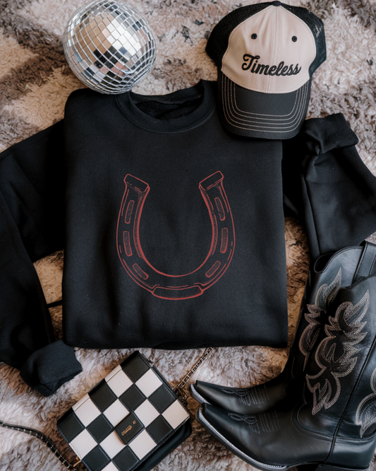 Lucky Horseshoe Crewneck