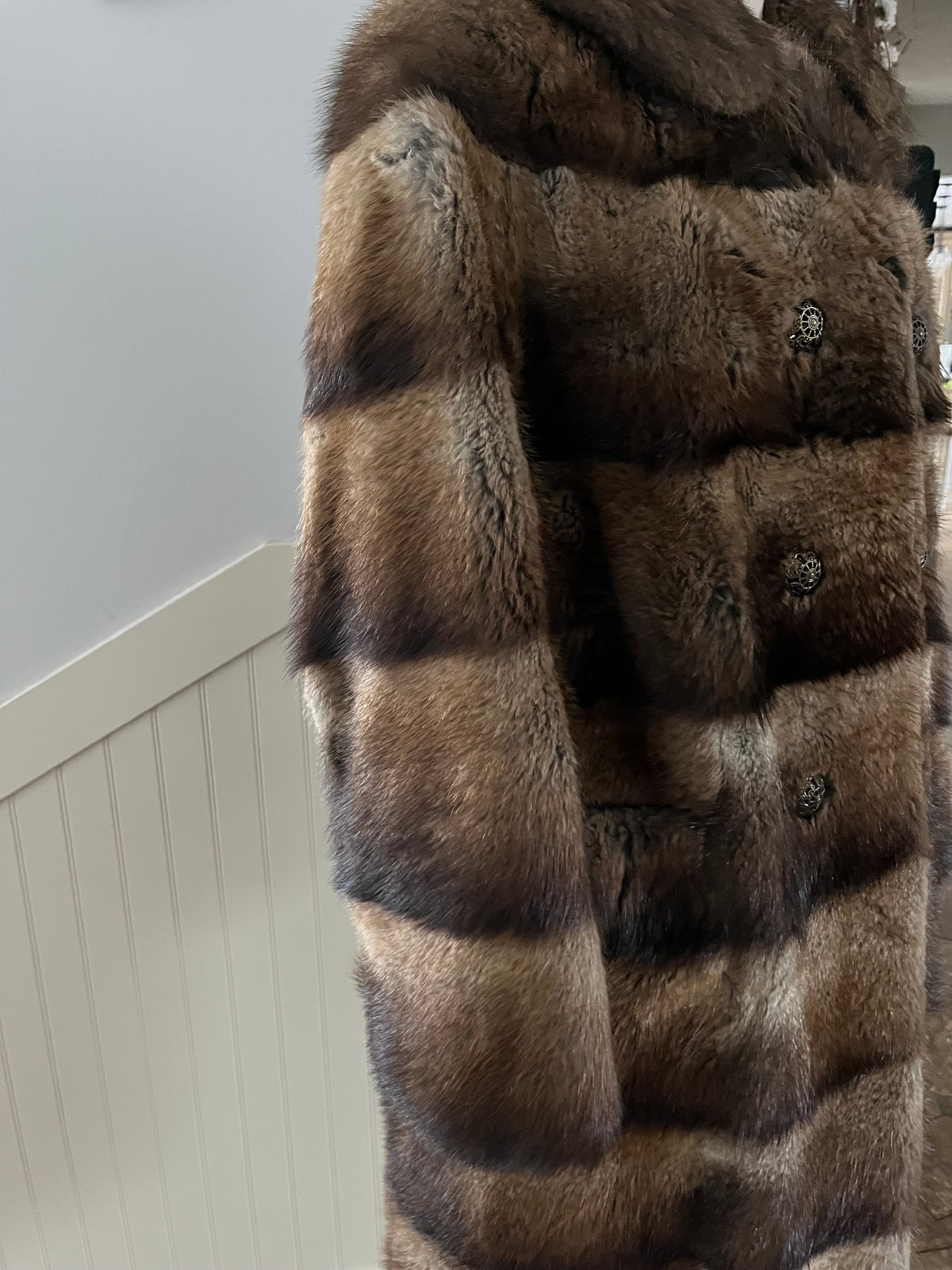 Vintage Canadian Beaver Fur Coat