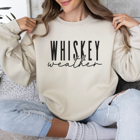 Whiskey weather crewneck