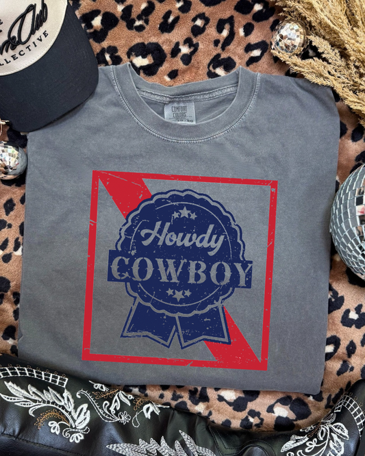 Howdy Cowboy Blue Ribbon Tshirt