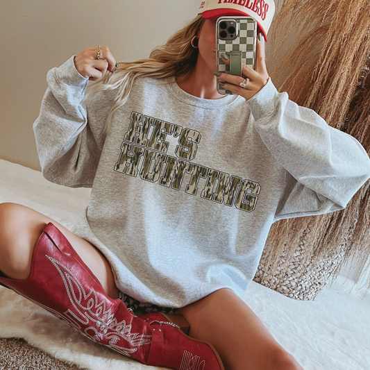 He’s Hunting Crewneck
