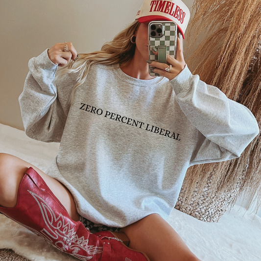 UNISEX zero percent liberal Crewneck