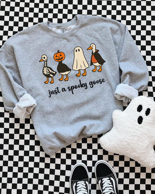 Just a spooky goose Crewneck