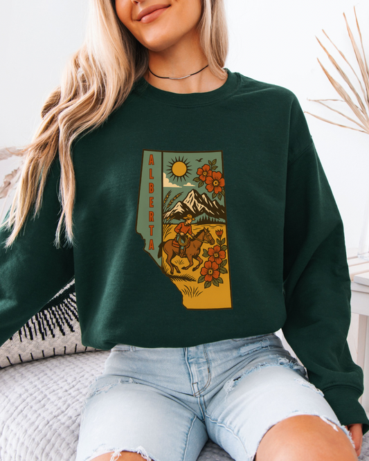 Fall Themed Alberta Crewneck
