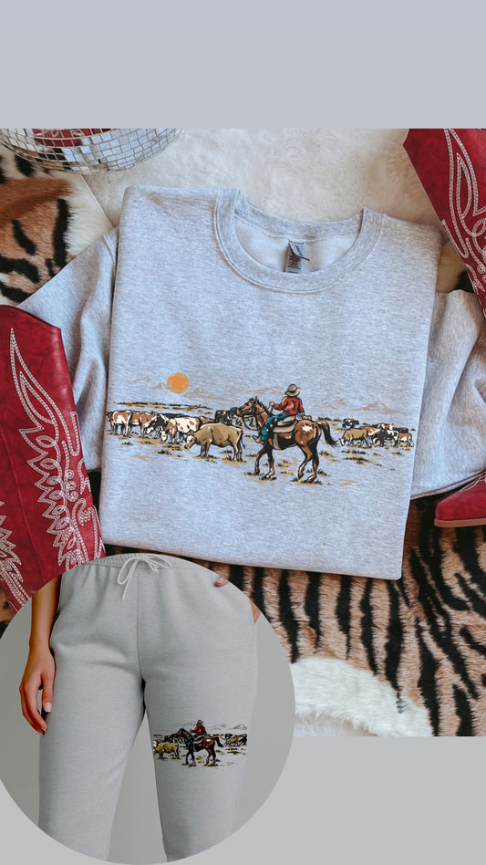 Cattle drive SWEAT SUIT SET
